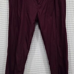 Topman Deep Burgundy Chinos